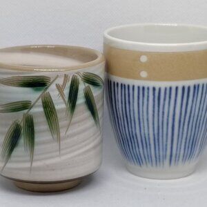 Ceramic Tea Cups Oriental Style Decorated Homeful Decor